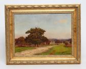 KORTRIGHT Henry Somers 1870-1942,Landscape with Deer,Hartleys Auctioneers and Valuers GB 2019-11-27