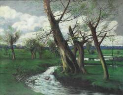 KORWIN PIOTROWSKI Mieczyslaw 1869-1930,Drzewa nad strumieniem,Desa Dom Auckcyjny PL 2008-06-28
