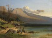 KORZINEK Paul 1833-1907,See in den Alpen,1860,Wendl DE 2019-10-24