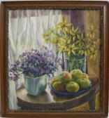 KOSHELEV Theodore,Still life of Flowers and Fruit,1962,Rachel Davis US 2009-05-09