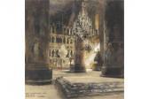 KOSJAKOV Georgis Antonowitsch 1872-1925,Blick in das Innere der Uspenski-Kathedrale i,1906,Ketterer 2015-11-20