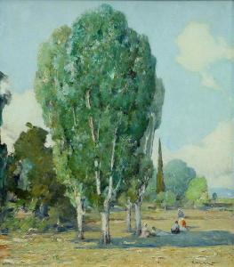 KOSMADOPOULOS Georgios 1895-1967,Figures Under the Shade of a Tree,Clars Auction Gallery 2014-09-14