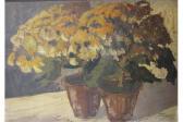 KOSMIADI Georg 1886-1967,A Still Life with Flowers in Pots,1943,Brightwells GB 2015-06-24