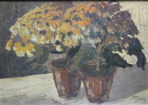 KOSMIADI Georg 1886-1967,Still life of flowers,Cuttlestones GB 2016-09-09