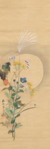 KOSON Ikeda Sanshin 1801-1866,Autumn Plants by Moonlight,Bonhams GB 2022-05-12