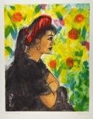 KOSOWICZ Peter 1959,Kate with Daffodils,Ewbank Auctions GB 2016-02-25