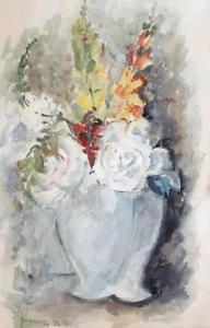 KOSSONOGI Yosef 1908-1981,Flower Vase,1931,Montefiore IL 2017-04-05
