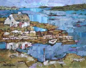 KOSTENKO Anna,Irish Landscape - White House above the Water,2006,De Veres Art Auctions 2008-10-13