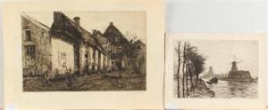 KOSTER Anthonie Louis 1859-1937,Riviergezicht met molens,Twents Veilinghuis NL 2017-01-13