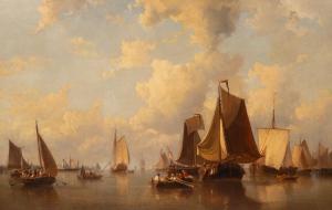 KOSTER Everhardus 1817-1892,Dutch Harbour Scene,Simon Chorley Art & Antiques GB 2022-01-25