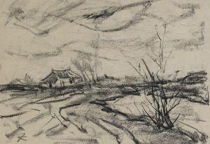 KOSTER Jan 1874-1956,Landscape,1947,Glerum NL 2010-06-14