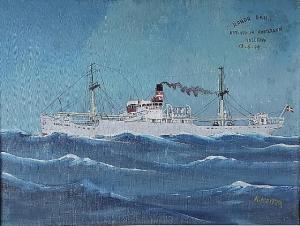 KOSTER Klaas 1885-1969,A ship's portrait of \“Randa Dan\”,Bruun Rasmussen DK 2022-05-19