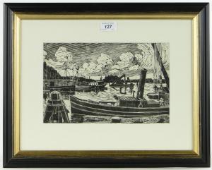 KOSTER Klaas 1885-1969,Harbour scene,Burstow and Hewett GB 2014-12-17