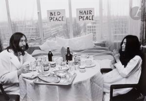 KOSTER Nico 1940,John Lennon and Yoko Ono, Bed-in for Peace, Hilton,1969,Ader FR 2022-11-10