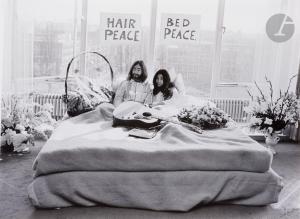 KOSTER Nico 1940,John Lennon and Yoko Ono, Bed-in for Peace, Hilton,1969,Ader FR 2022-11-10