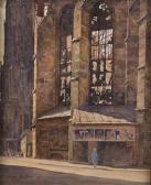 KOSTKA Josef Alexander 1879-1961,Blick auf die im zweiten Weltkrieg zerstörte,1947,Palais Dorotheum 2018-03-01