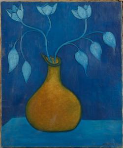 KOTCHAR Meline 1899-1969,Nature morte au vase jaune,1951,Chayette et Cheval FR 2024-02-23