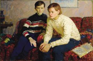 KOTLYAROV Lev Serafimovich 1925-2007,The Artist's Sons,1969,Heritage US 2008-11-14