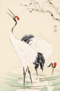 KOTOZUKA Eiichi 1906-1979,Two Cranes,1980,Artmark RO 2024-04-10