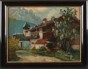 Kotter, K,Tiroler huis in bergen,1900,Twents Veilinghuis NL 2017-07-14