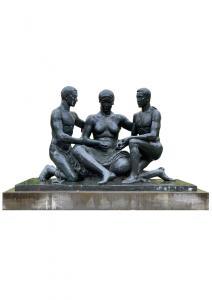 KOTTLER Moses 1896-1977,Mother Earth, Labour and Science,1941,Strauss Co. ZA 2023-03-28