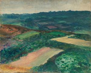 KOUSNETZOFF Constantin 1863-1936,Landscape in Mantois, France,1912,MacDougall's GB 2023-03-25