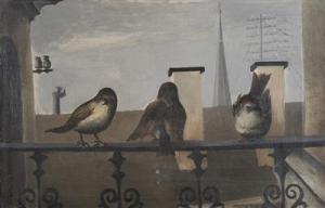 KOUTSKY Vaclav 1907-1980,Sparrows,1943,Palais Dorotheum AT 2017-03-11