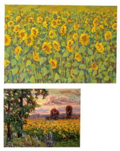 KOUVINE Anatoli 1931,Sunflowers,Shapes Auctioneers & Valuers GB 2007-12-01