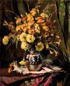 KOVACSEV Friderika 1891-1975,Flowers in a jug,Nagyhazi galeria HU 2020-12-01