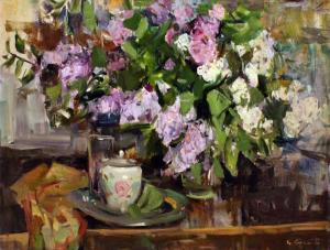 KOVALENKO Cergey 1980-2000,Still Life with Lilacs,1980,Canterbury Auction GB 2013-12-06