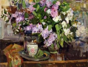 KOVALENKO Cergey 1980-2000,Still Life with Lilacs,Canterbury Auction GB 2014-02-11