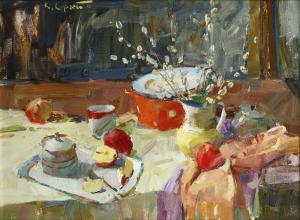 KOVALENKO Cergey 1980-2000,The breakfast table,Bonhams GB 2014-11-05