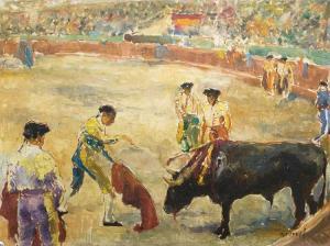 KOVESY Joseph 1889,Bullfight,5th Avenue Auctioneers ZA 2015-10-04