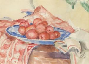 KOVNER Theodore 1904-1982,Fruit - Blue Dish,1930,John Moran Auctioneers US 2017-05-23