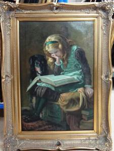 Kowalski M,A young girl and her dog,20th century,Bellmans Fine Art Auctioneers GB 2017-08-01