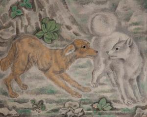 KOYANAGUI Sei 1896-1948,Les deux chiens,Aguttes FR 2018-10-22