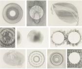 KOZAKIEWICZ JAROSLAW 1961,CONCENTRIC CIRCLES WITH FIGURES IN SINGLE ORBIT,2001,Sotheby's 2014-06-12