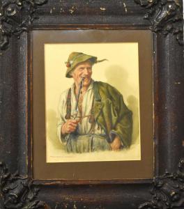 KRÄMER Peter II 1857-1939,Bauer mit Pfeife,Scheublein Art & Auktionen DE 2024-02-02