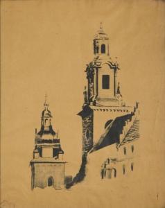 KRÓL Zygmunt 1899-1983,Wieże Katedry Wawelskiej,Desa Unicum PL 2016-03-22