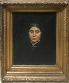 KRABANSKY Gustave 1852-1903,Portrait de femme,1884,Rossini FR 2020-09-16
