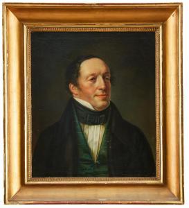 KRAFFT Per II 1777-1863,Porträtt av en herre,1839,Uppsala Auction SE 2021-01-26
