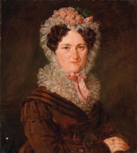 KRAFFT STEINER Barbara 1764-1825,Portrait of a Woman with Mob Cap,1822,Palais Dorotheum 2017-12-05