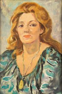 KRAJEWSKA Helena 1910-1988,Portret kobiety,1979,Sopocki Dom Aukcjny PL 2021-10-06