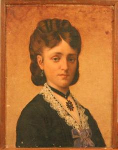 KRAJEWSKI Marcel,Portrait de femme,1872,Osenat FR 2012-01-29
