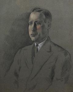 KRAMER Jacob 1892-1962,Portrait of a gentleman, half length, wearing a su,Bonhams GB 2013-02-05