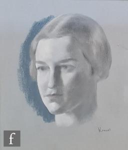 KRAMER Jacob 1892-1962,Portrait study of a young woman,Fieldings Auctioneers Limited GB 2024-01-11
