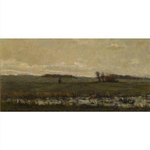 KRAMER Martinus 1860-1918,A PEASANT IN A POLDER LANDSCAPE,Sotheby's GB 2011-03-14