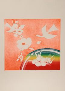 KRAMER Mireille 1932,Birds, Rainbow V,1980,Ro Gallery US 2024-02-07