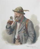 KRAMER Peter I 1823-1907,Cheerful rustic with beer,Woolley & Wallis GB 2008-07-16