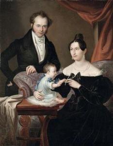 KRAMMER Franz 1797-1834,Family Portrait,1833,Palais Dorotheum AT 2011-10-11